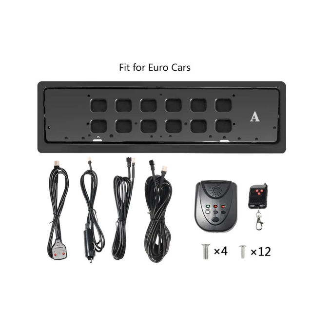 EU Reversible License Plate Filpper Holder