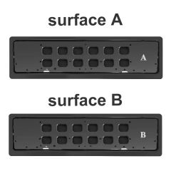 EU Reversible License Plate Filpper Holder