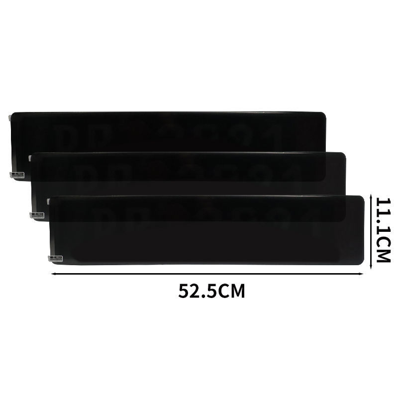 EU Car Automatic Tinted  Number License Plate Cover