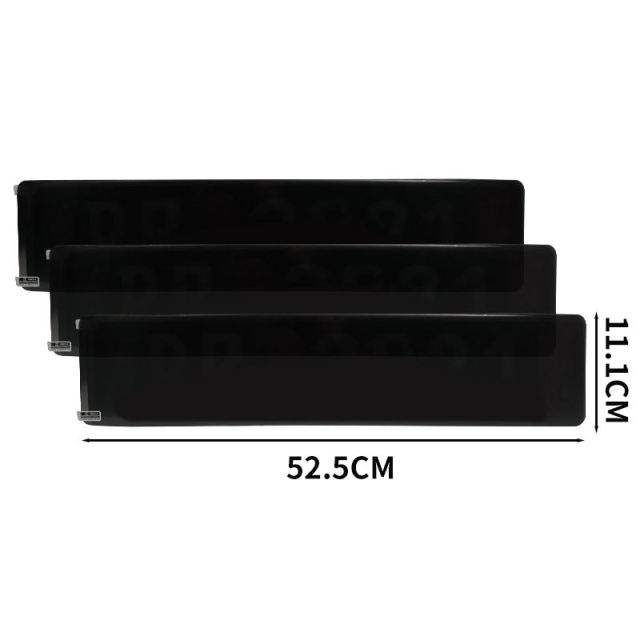 EU Car Automatic Tinted  Number License Plate Cover