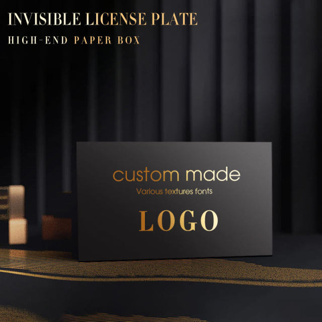 USA Vanish Fog License Plate Black with Acrylic Holder