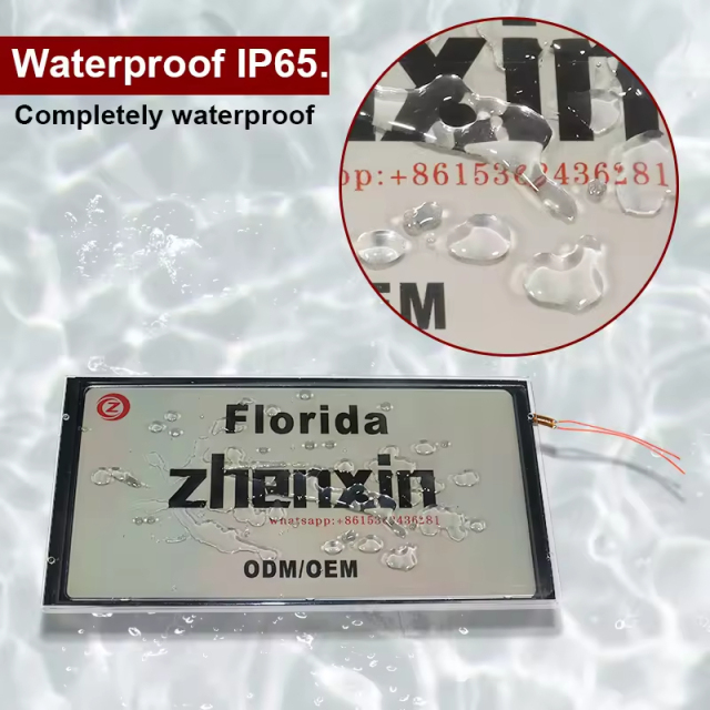 USA Vanish Fog License Plate Black with Acrylic Holder
