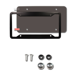 Tinted Anti Photo License Plate Cover with License Frame