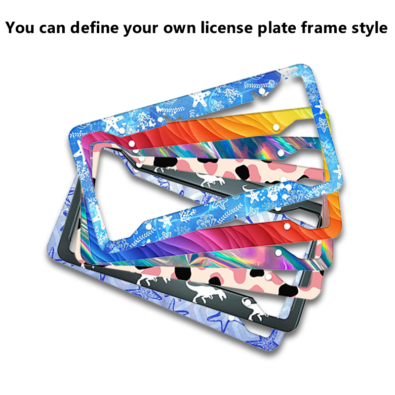 Tinted Anti Photo License Plate Cover with License Frame