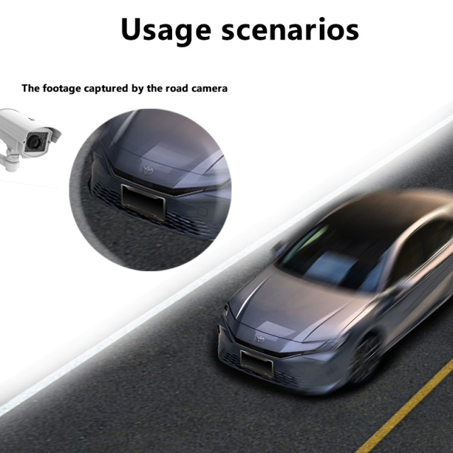 Tinted Anti Photo License Plate Cover with License Frame