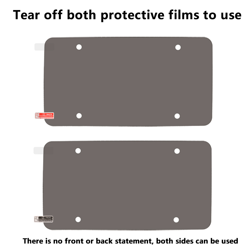 Tinted Anti Photo License Plate Cover with License Frame