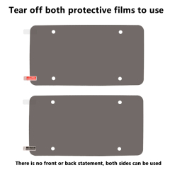 Tinted Anti Photo License Plate Cover with License Frame