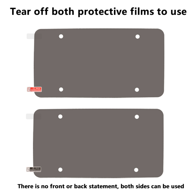 Tinted Anti Photo License Plate Cover with License Frame
