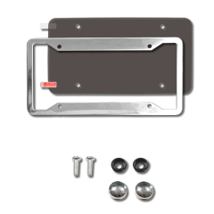 Tinted Anti Photo License Plate Cover with License Frame