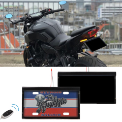Tint Eletric License Plate Cover Anti Camera for Motorcycle
