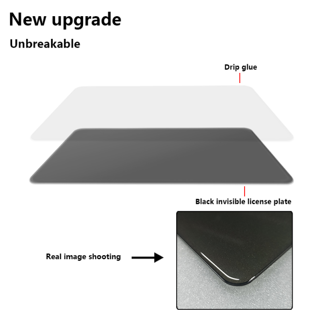 Tint Eletric License Plate Cover Anti Camera for Motorcycle