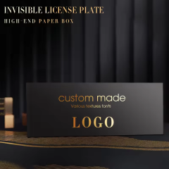 Anti-Dazzle Hollow Acrylic EU Car Black Out License Plate