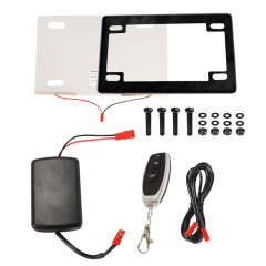 Motorcycle Smart Pdlc Film License Plate Electric Cover