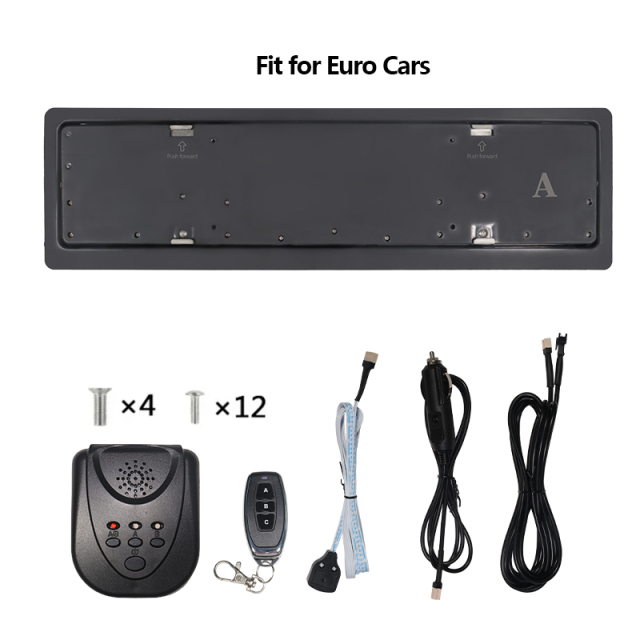 Eu Car Registration Stealth License Plate Cover Flipped