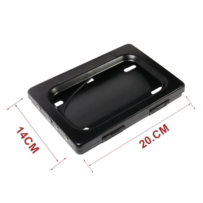 Motorcycle Shutter License Plate Holder Cover Curtain