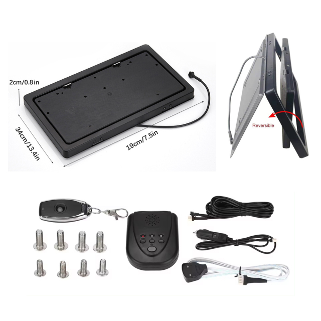 USA Anti Camera License Plate Flipper Vanish Plate System