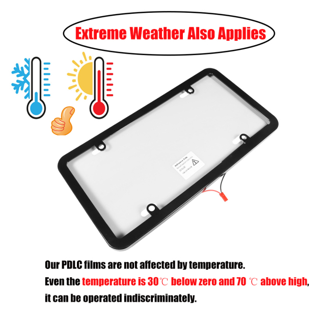 American Standard Remote License Plate Frame Fog Pdlc Blur