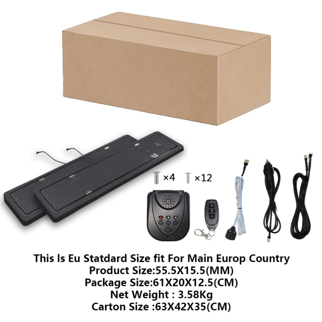 Eletronic Flip Number License Plate Cover Hider Invisible