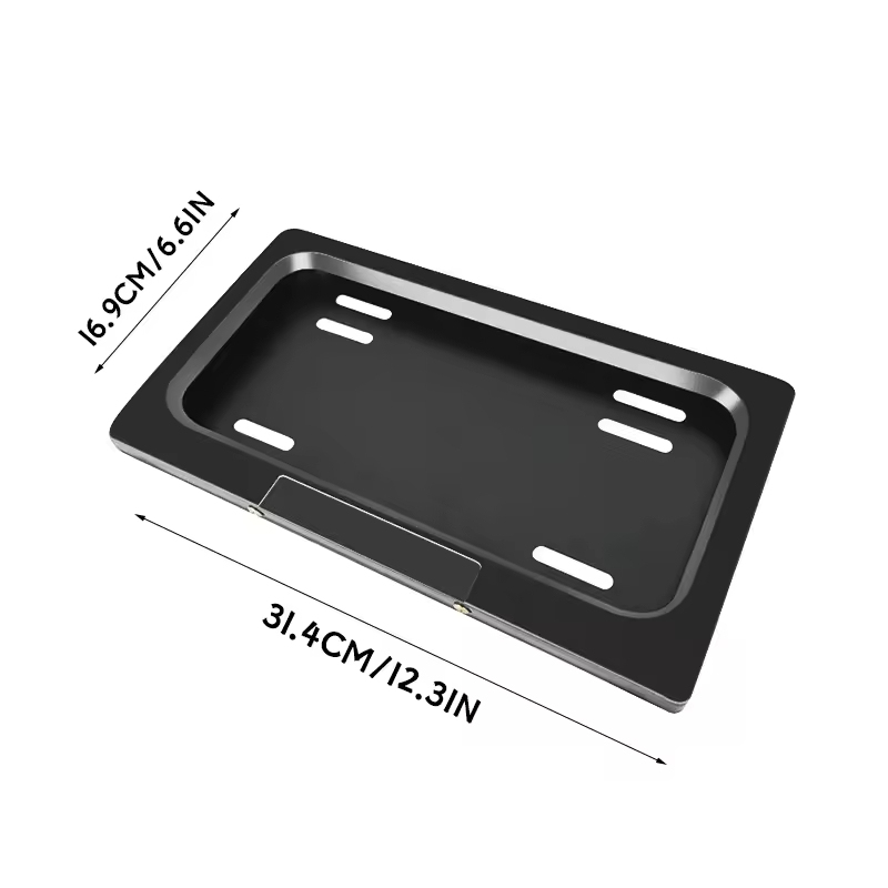 USA Standard Size Roller Shutter License Plate Holder
