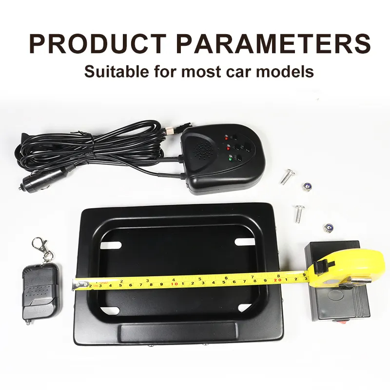 Motorcycle Shutter License Plate Holder Cover Curtain