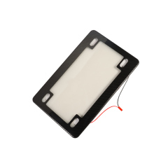 Carbon Fiber Privacy Smart License Plate Hider For Motorbike