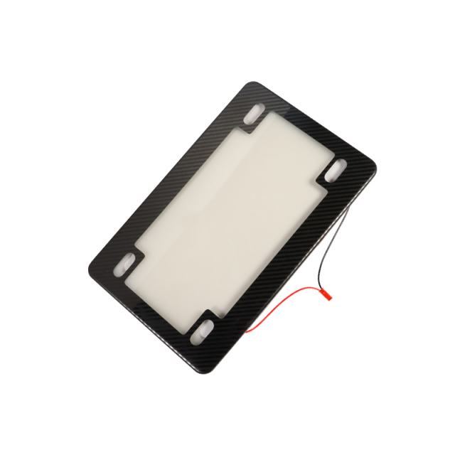 Carbon Fiber Privacy Smart License Plate Hider For Motorbike