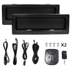 2Pcs Au Nz Electric Retractable Curtain License Plate Frame