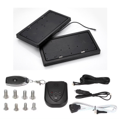 Reversible Car Front Plate Frame Cover With Remote Control