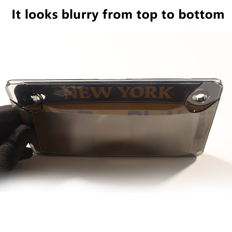 Motorcycle Stealth Tinted Plastic License Plate Cover