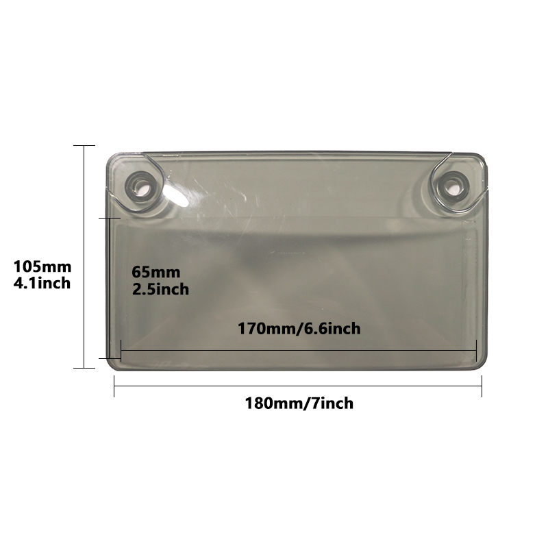Motorcycle Stealth Tinted Plastic License Plate Cover