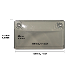 Motorcycle Stealth Tinted Plastic License Plate Cover