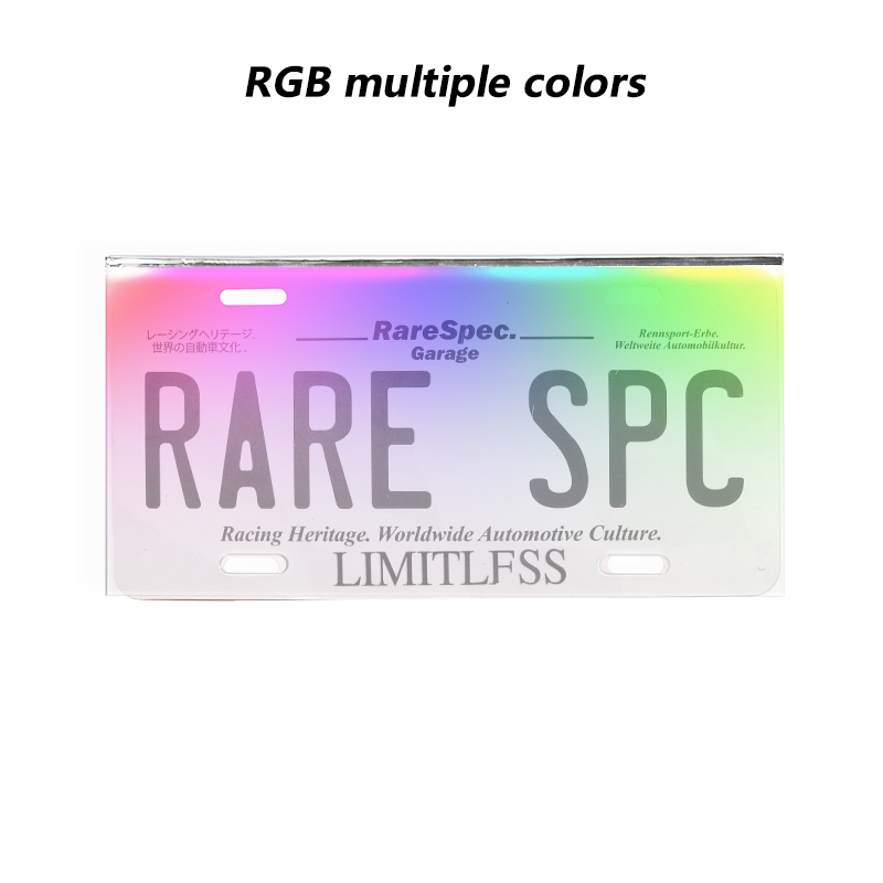 Color Changing Colorful License Plate Frame Nano License Plate