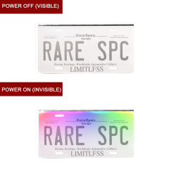 Color Changing Colorful License Plate Frame Nano License Plate