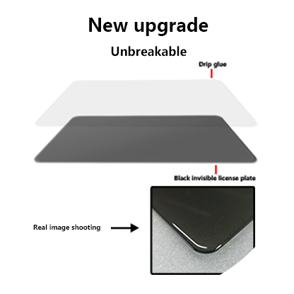 Zhenxinauto car number plate holder vanish plate cover