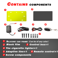 Zhenxinauto car number plate holder vanish plate cover