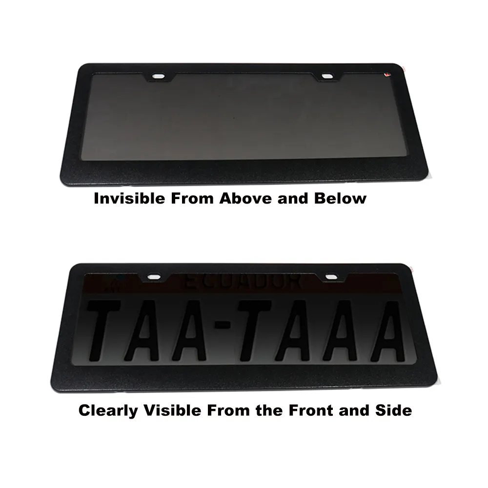Tinted Smoke Euro Automated Drive License Plate Shield