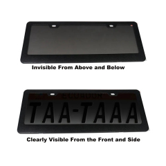 Tinted Smoke Euro Automated Drive License Plate Shield
