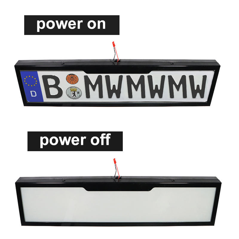 Car License Plate Hiding Vanish Eu Uk Fog Plate