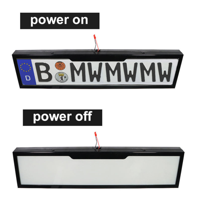 Car License Plate Hiding Vanish Eu Uk Fog Plate