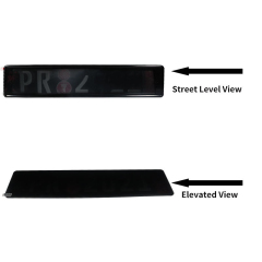 EU Car Automatic Tinted  Number License Plate Cover