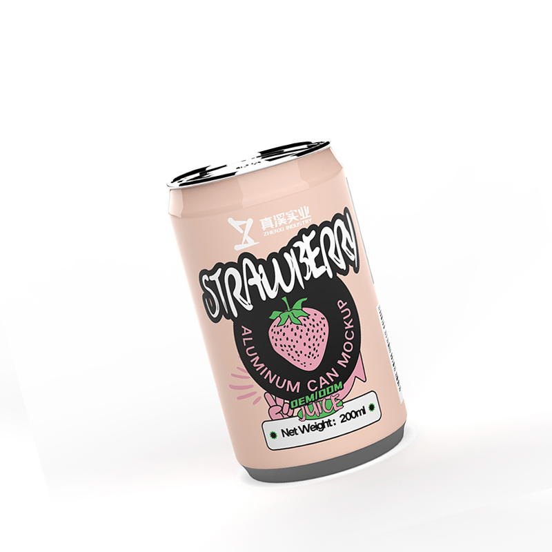 ZhenXi Healthy 100% Fruit Juice Strawberry Flavor 200ML Sleek Can