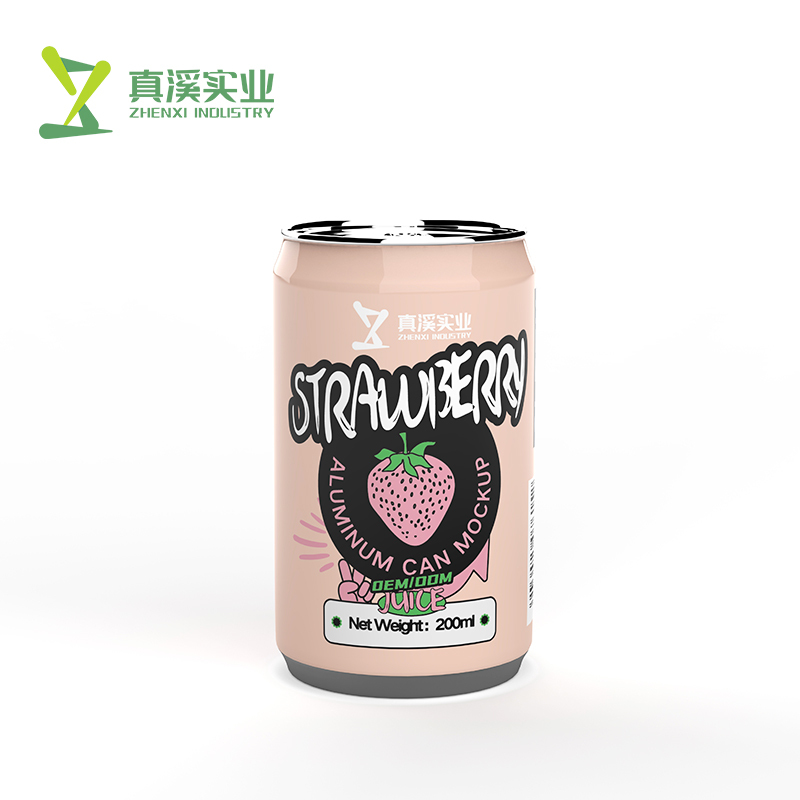 ZhenXi Healthy 100% Fruit Juice Strawberry Flavor 200ML Sleek Can