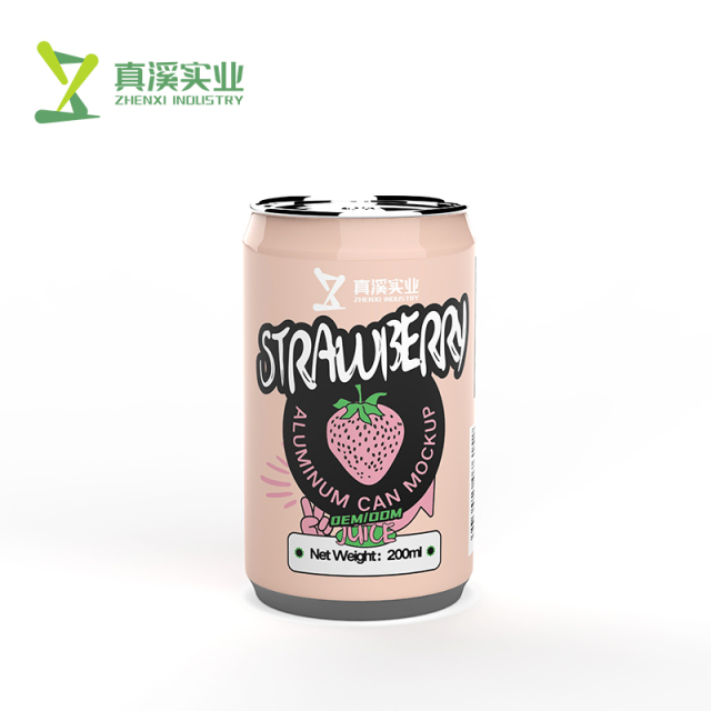 ZhenXi Healthy 100% Fruit Juice Strawberry Flavor 200ML Sleek Can