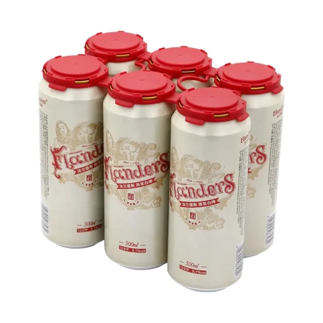 6 pack red plastic can carriers clips for dia 202 standard cans