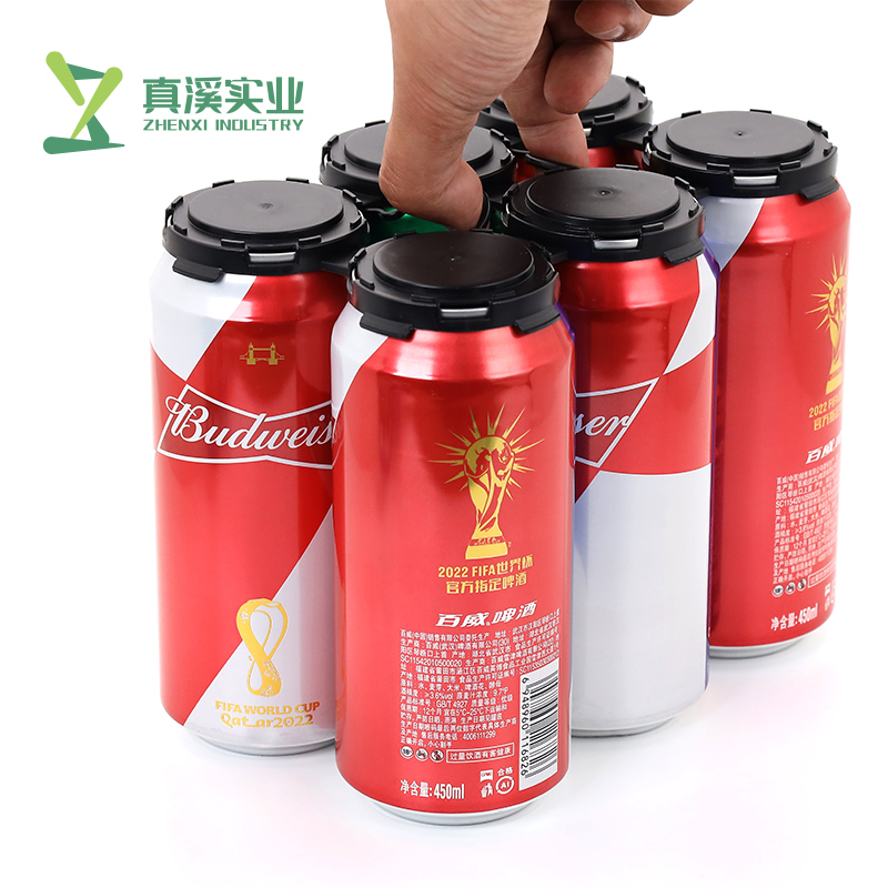 ZhenXi 6-Pack plastic cans carriers for 202 sleek cans