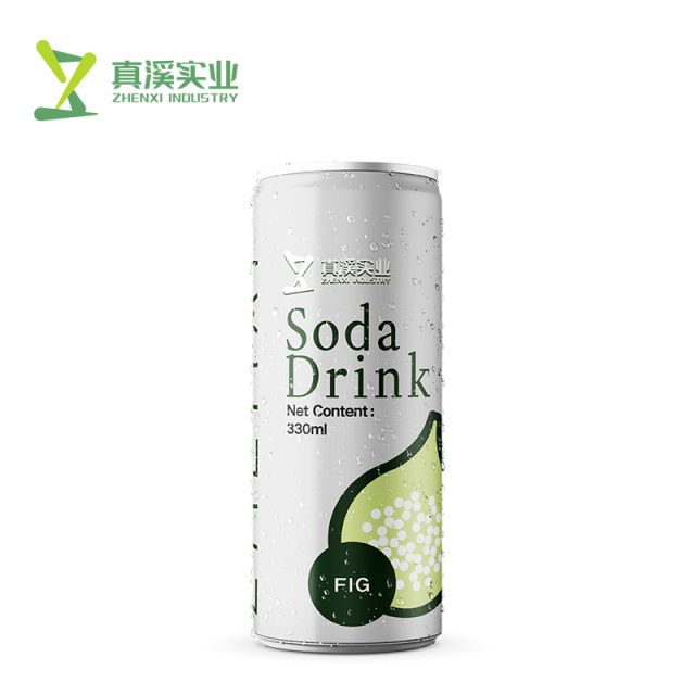 330ml ZhenXi Soda Water With Fig Flavor | Sleek Can