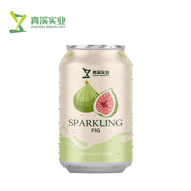 330ml ZhenXi Sparkling Water Fig Flavor Private Label | Standard Can