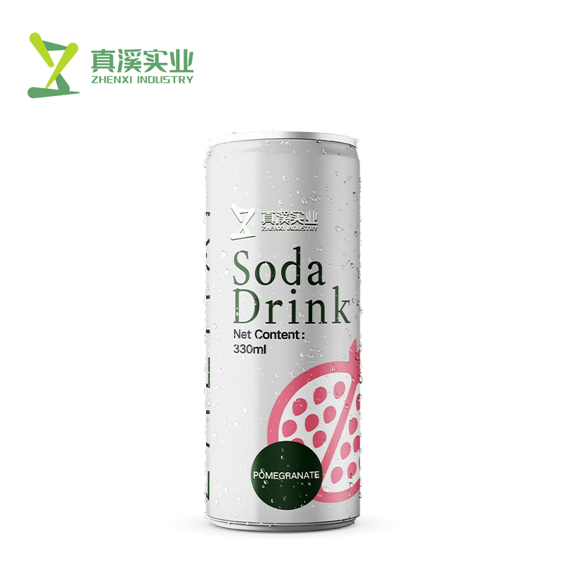 330ml ZhenXi Soda Water With Pomegranate Flavor | Sleek Can