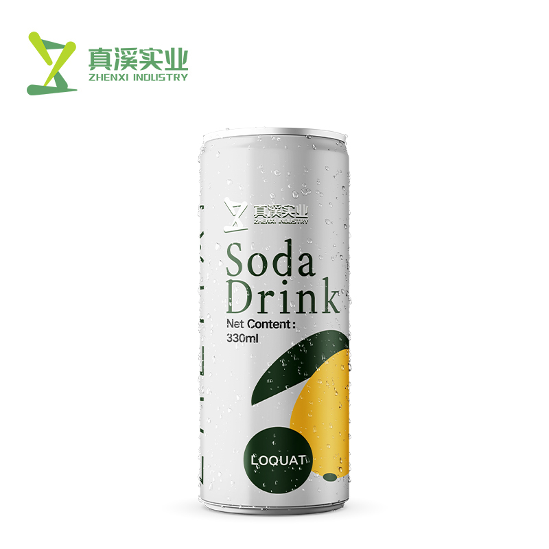 330ml ZhenXi Soda Water With Loquat Flavor | Sleek Can