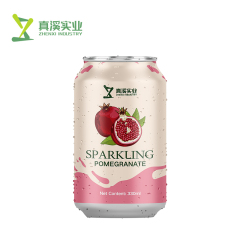 330ml ZhenXi Sparkling Water Pomegranate Flavor Private Label | Standard Can